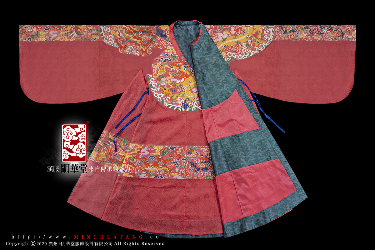 男装 飞鱼云肩通袖织金纱